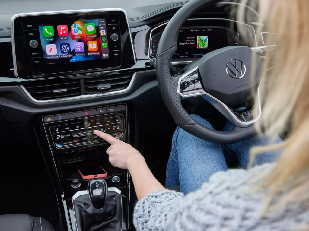 Infotainment area of the VW