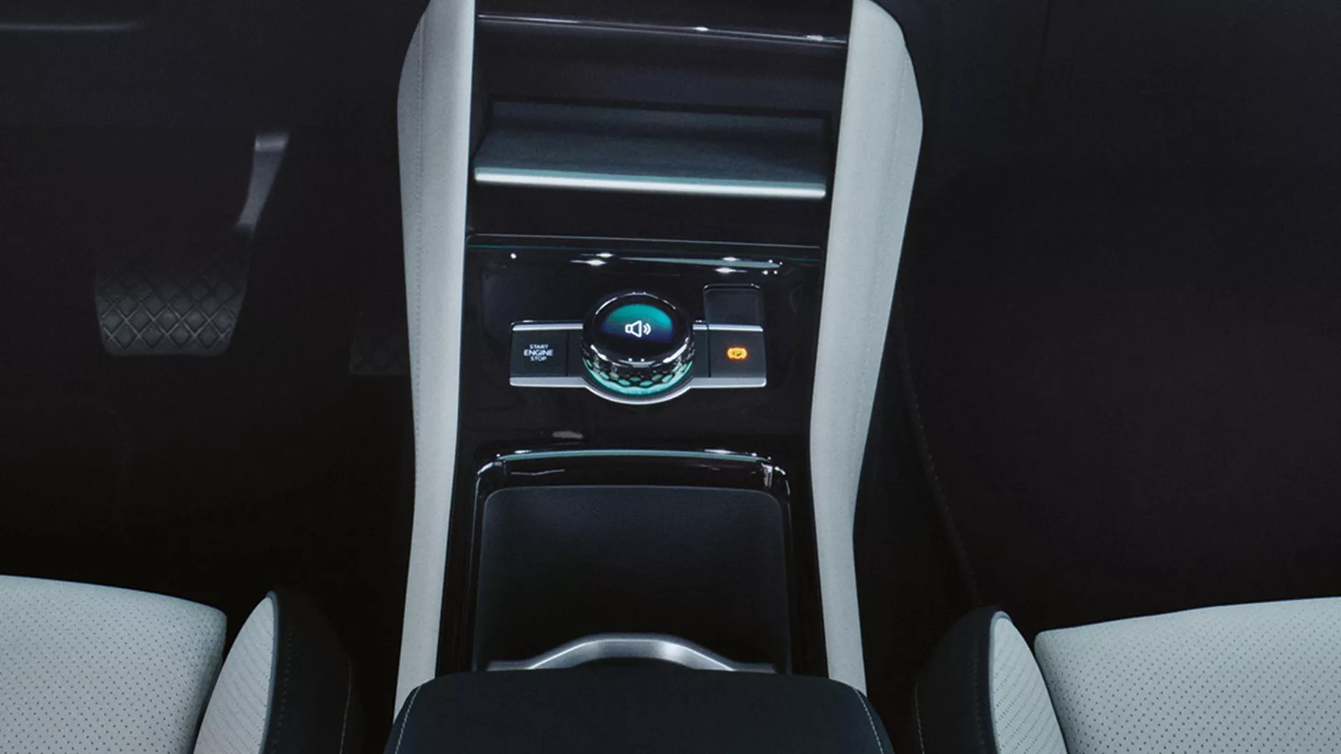 Tayron interior drive experience button close